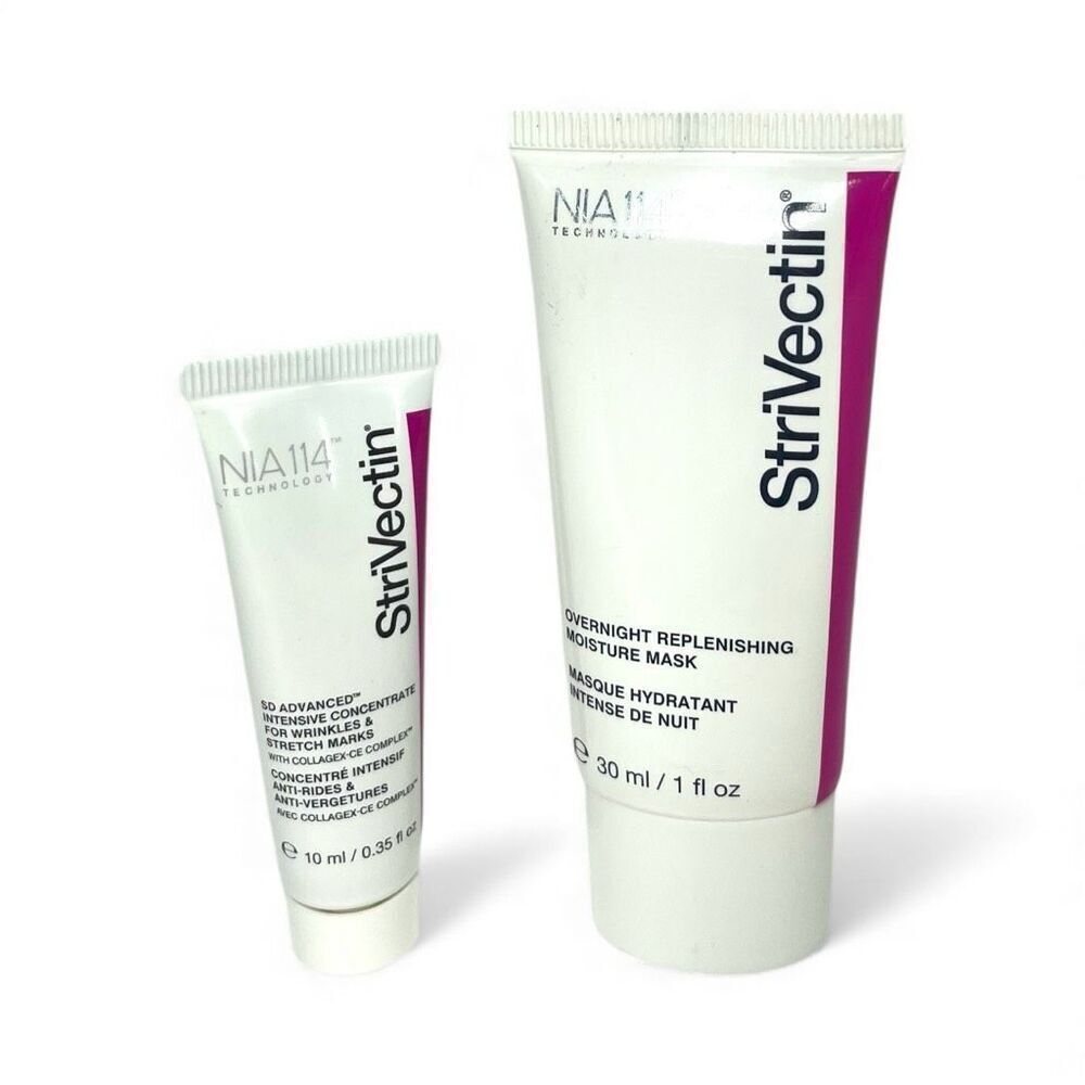 StriVectin NIA-114 Overnight Mask + SD Advanced Intensive Concentrate Duo New